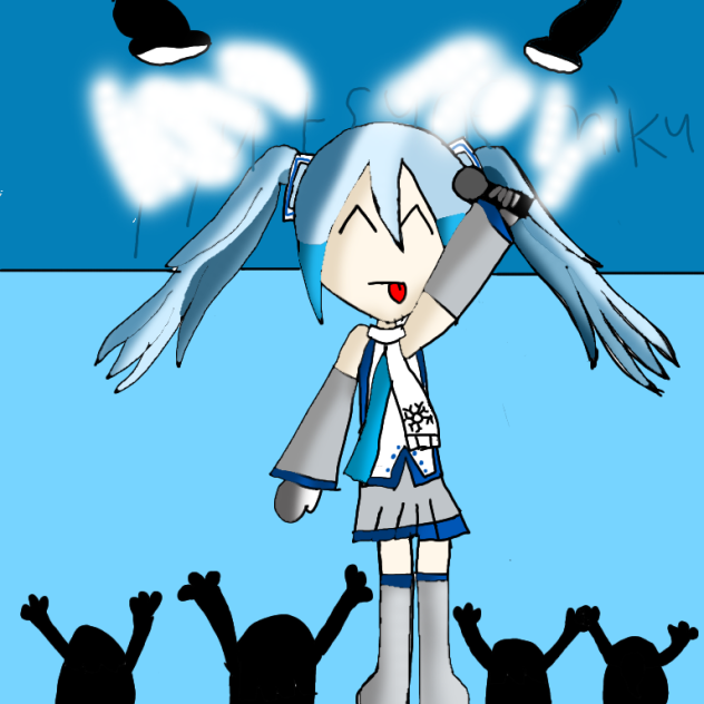 #hatsune miku#snow