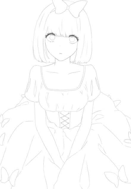 塗り絵　白雪ちゃん