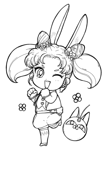 イースターちびうさ Ibispaint