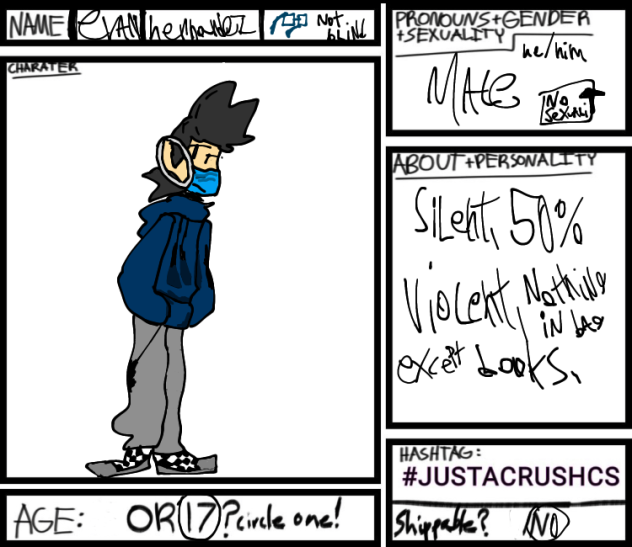 330.   A CHARACTER SHEET!