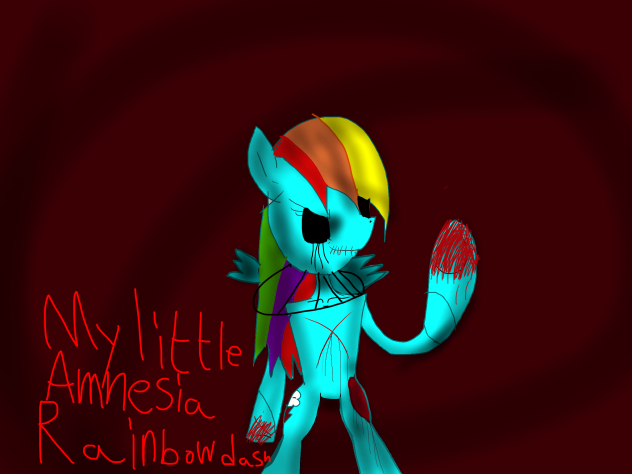 My little Amnesia SPEEDPAINT Rainbowdash