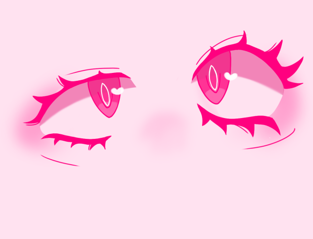 Pink eyes