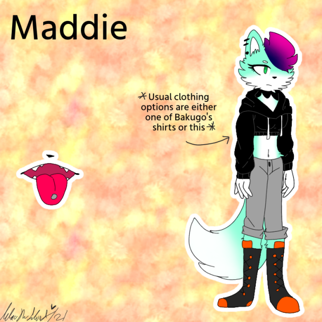 Maddie reference sheet