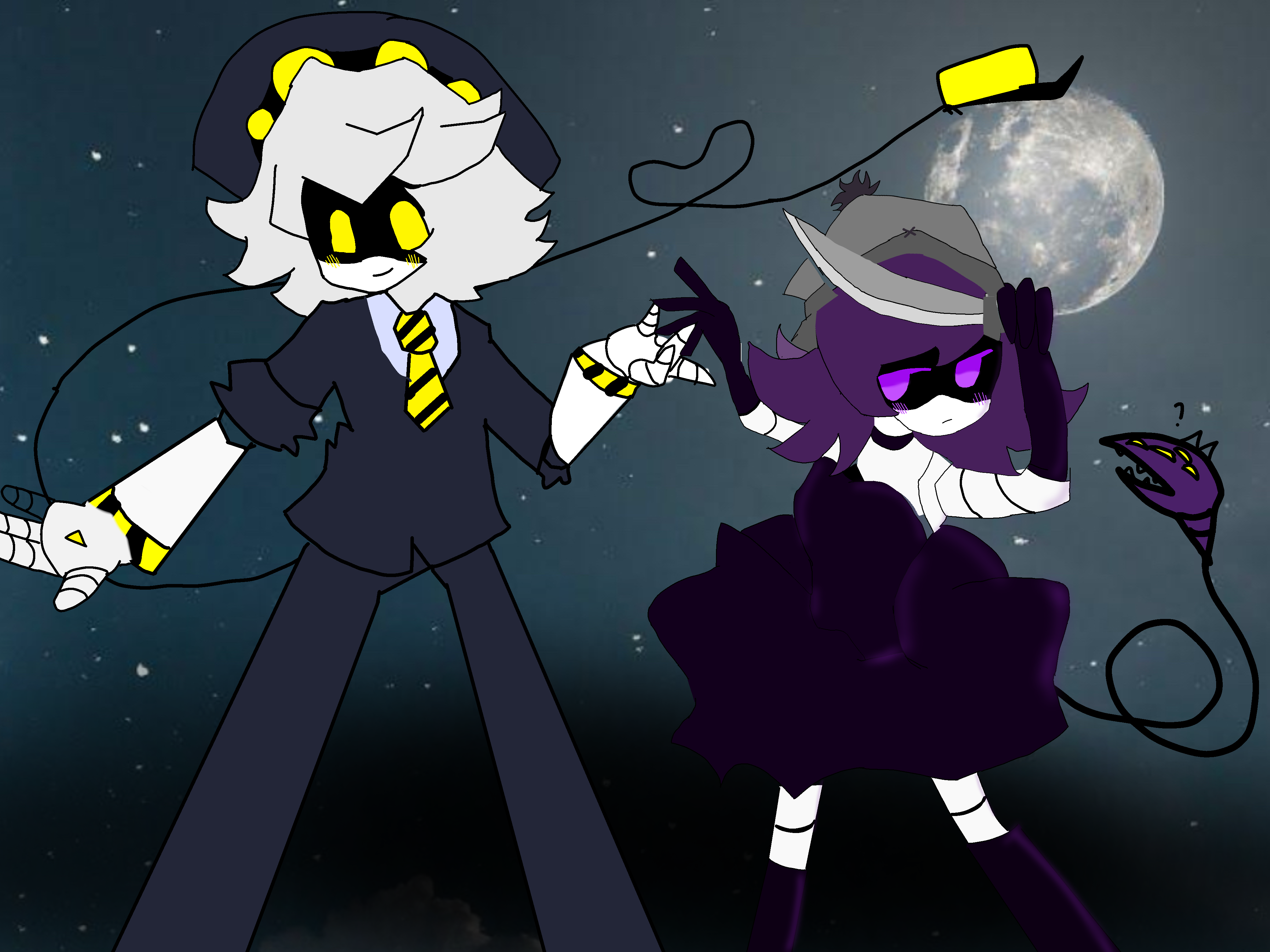 Murder drones Uzi and N the promening - ibisPaint