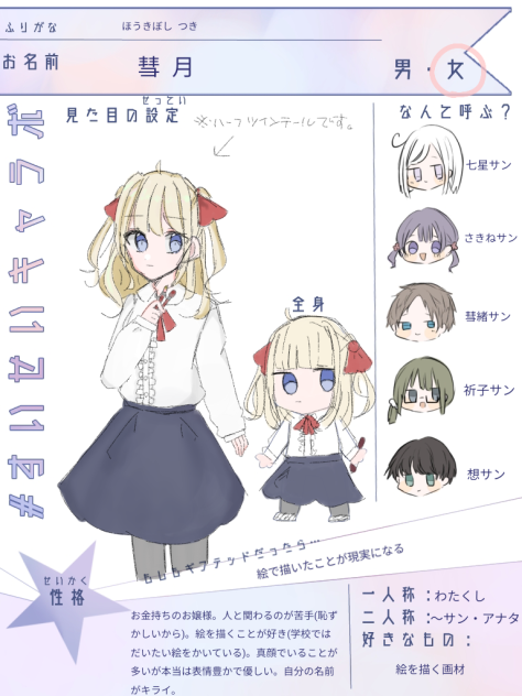 すいせいキャラボ
