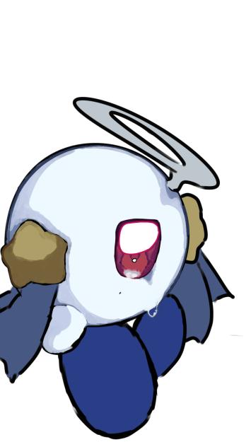 描き途中の厚塗りでも