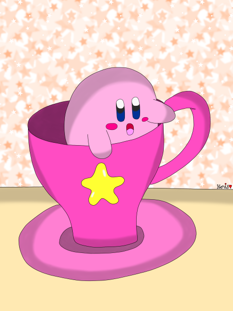 Kirby in a Teacup