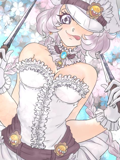 メイドさん(よしかさん塗り絵)