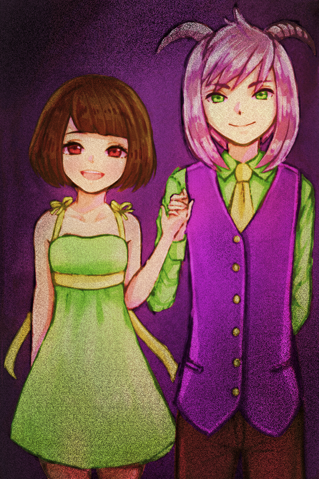 Undertale- Chara and Asriel Dreemur - ibisPaint
