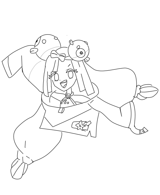 ナンジャモ　線画