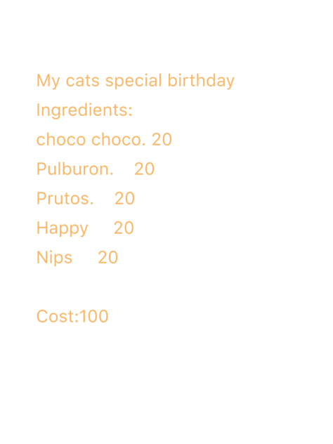 My cats birthday