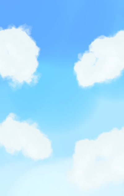 高く広がる空に