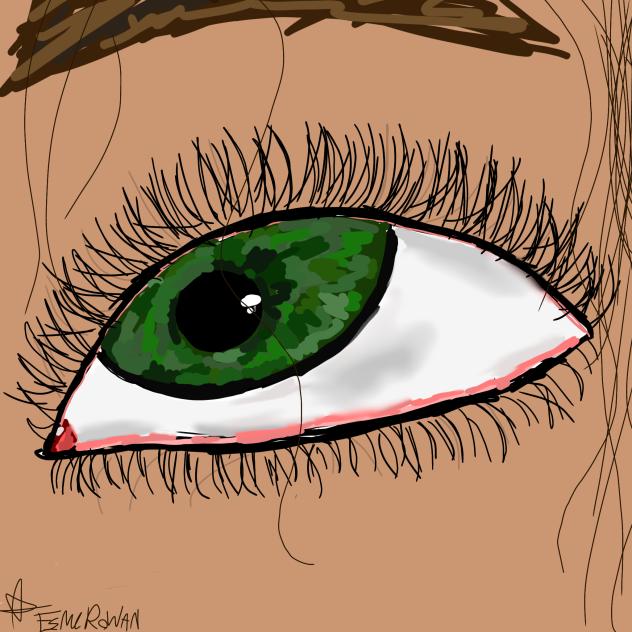 green eye😘