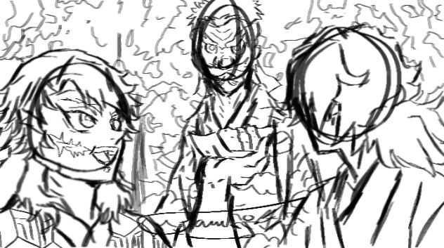 Master and students sketch🥭