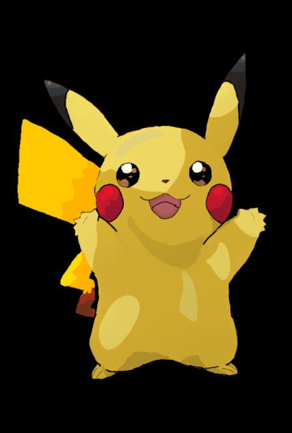 haciendo a Pikachu en Ibis paint x