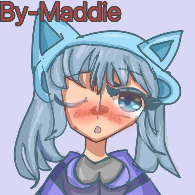 Blue cat girl