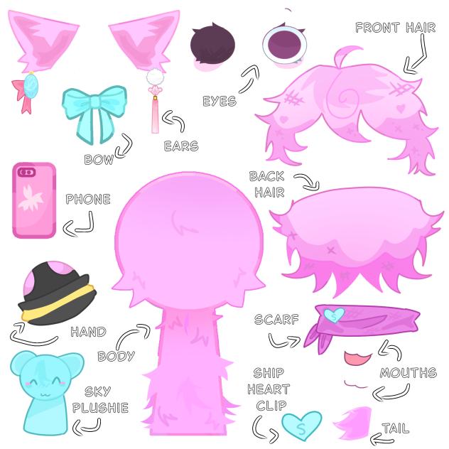 Violet base ref sheet! (order 2)