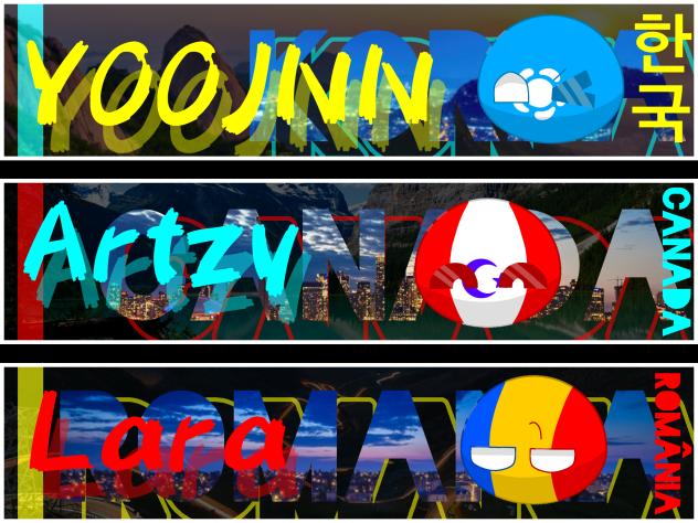 three different people