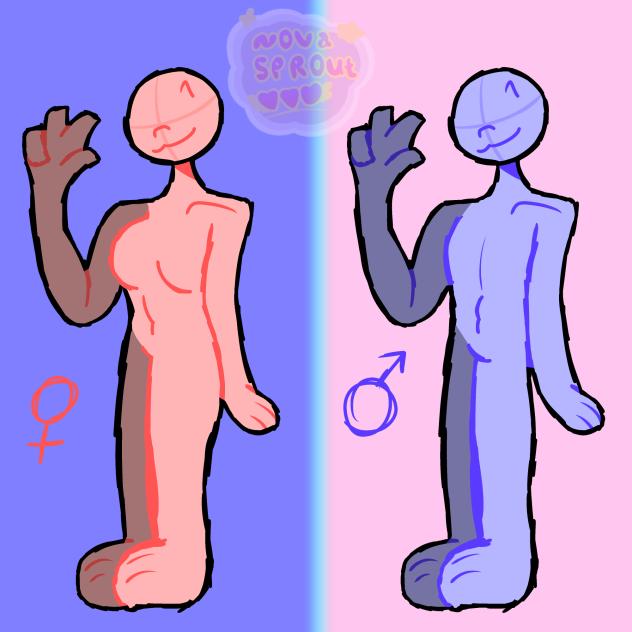 FREE FEMALE MALE BODY POSES‼️