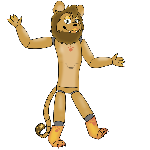 My 1st FNAF OC Len The Lion