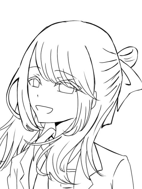 また逢う日まで。線画