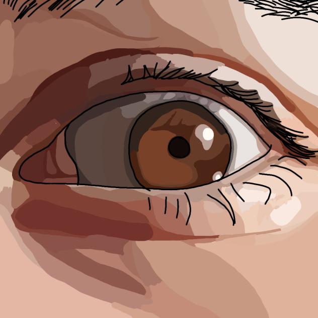 literally tracing my eyeball cuz I can