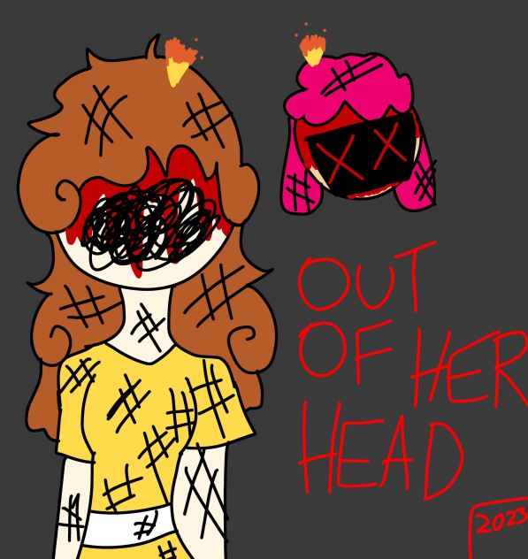 Out of her head-weirdcore