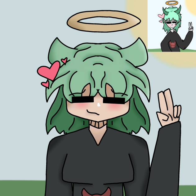 Redraw of demon angel