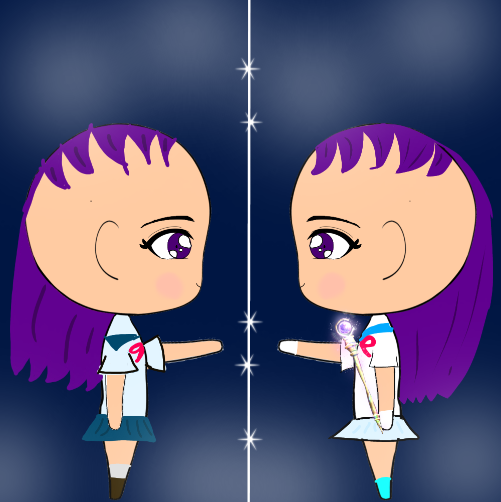 The other side of the mirror... ibisPaint