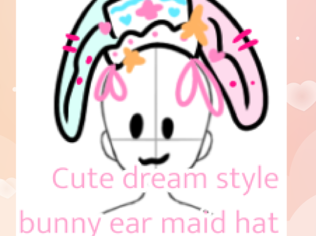 New material! Cute dream style bunny ear