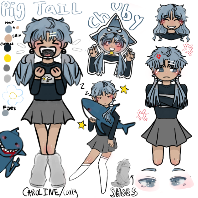 Carly shark 🦈 drawings