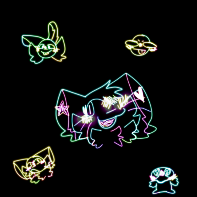 glow in the dark art!