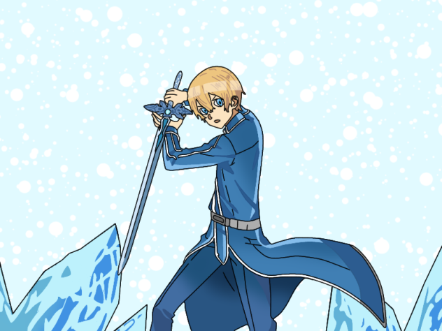 Eugeo in ice