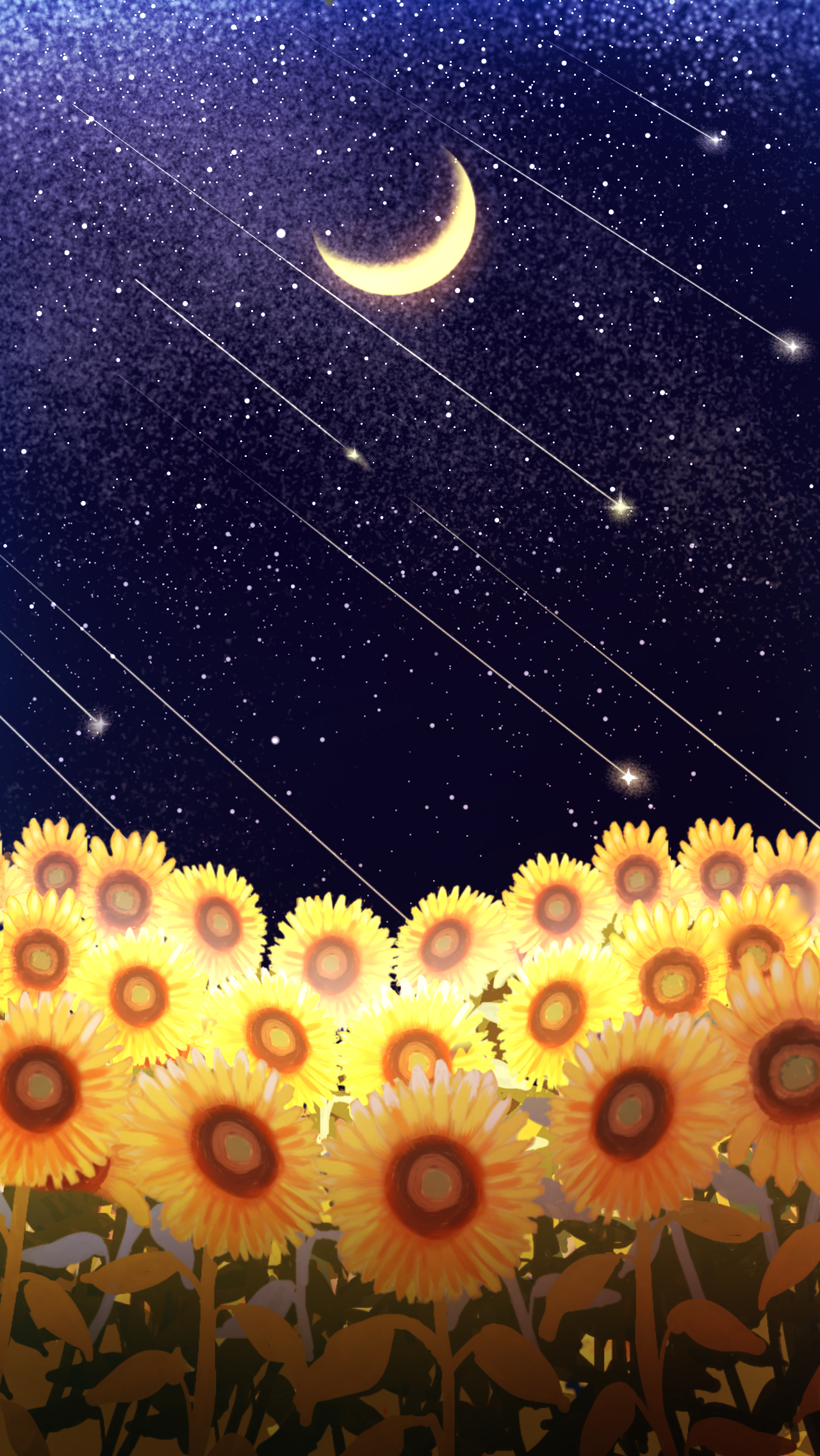 Summer 夜 背景 Ibispaint