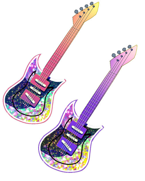 Rainbow Sunset Guitar