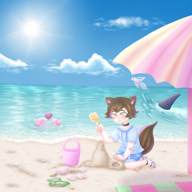 Beach fun - ibisPaint
