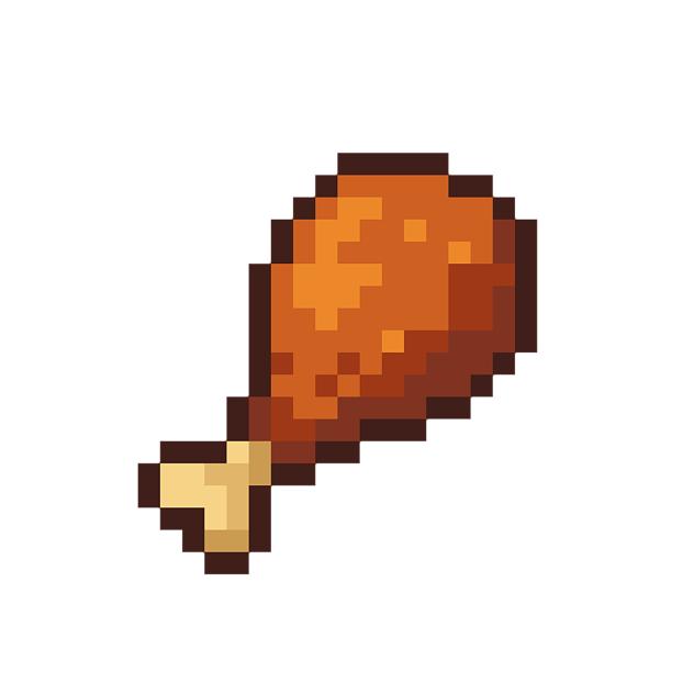 Fried chicken (pixel)