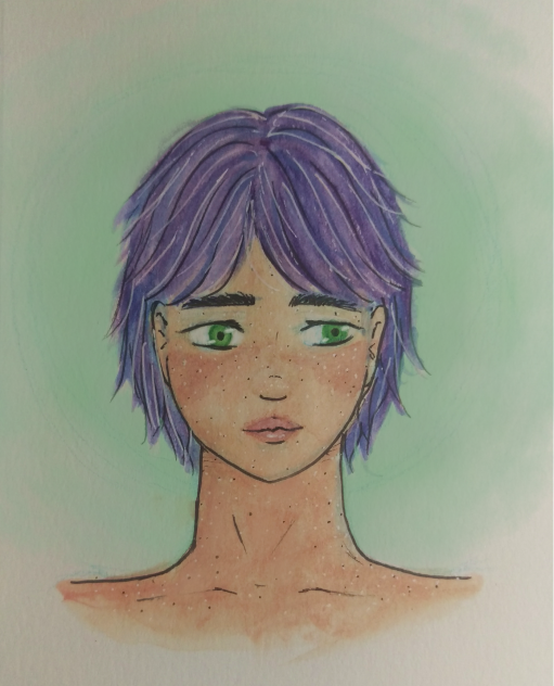 editing a watercolor sketch