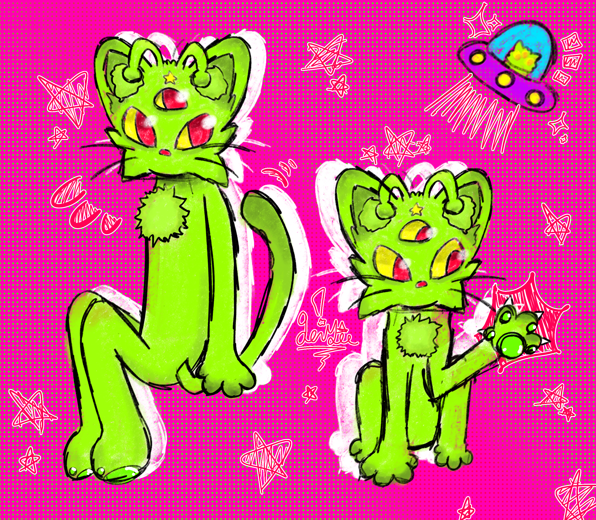 Alien cat - ibisPaint