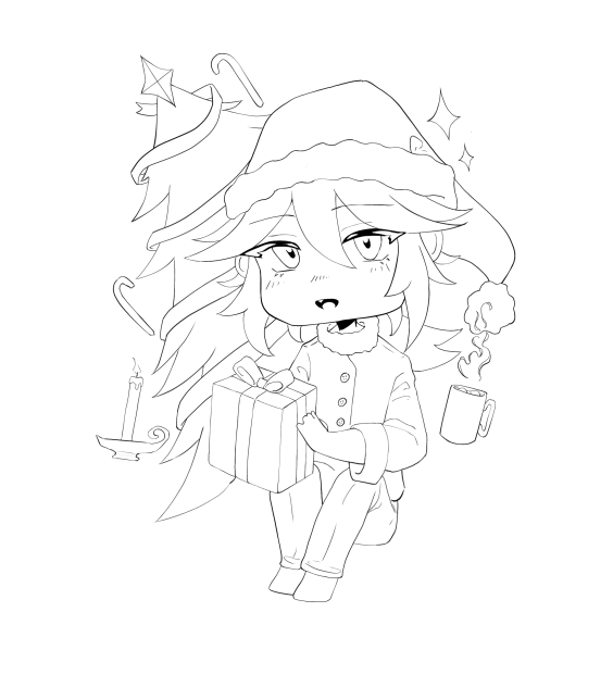 xmas lineart