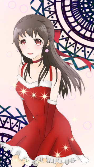 女の子 サンタコス