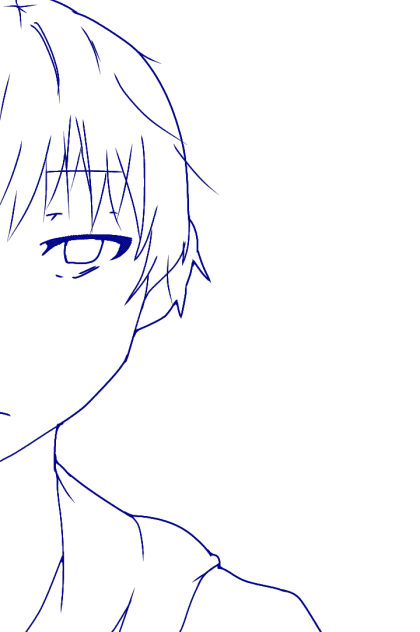 自分絵一松線画