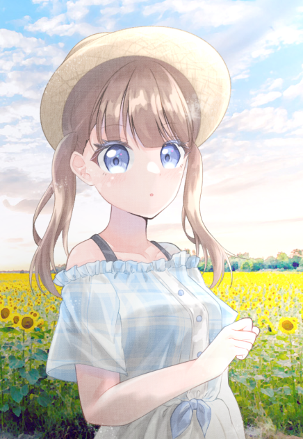 肩出し×ツインテール