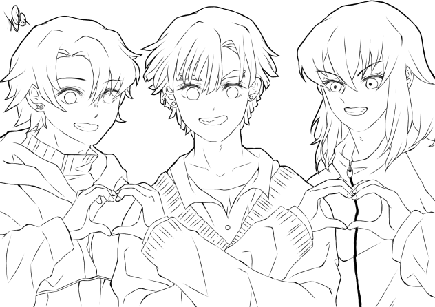 かまぼこ隊6　線画