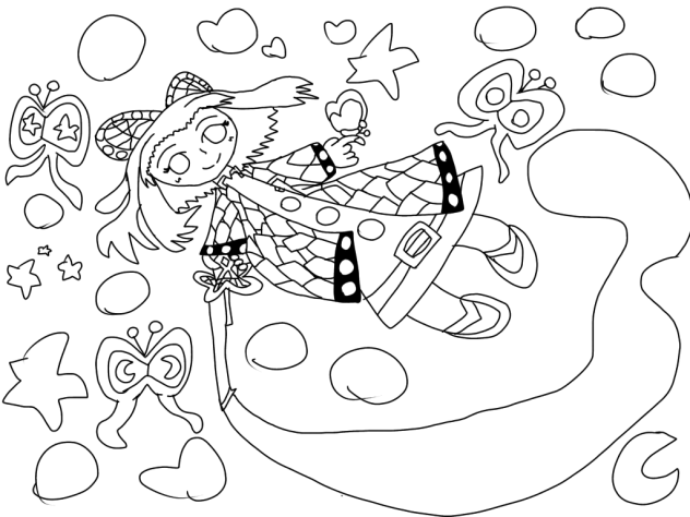 鬼滅の刃胡蝶しのぶ塗り絵