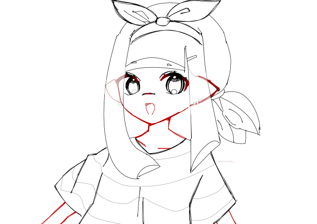 イカちゃん線画