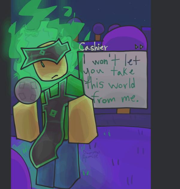 Aware Cashier GASA4 roblox fanart