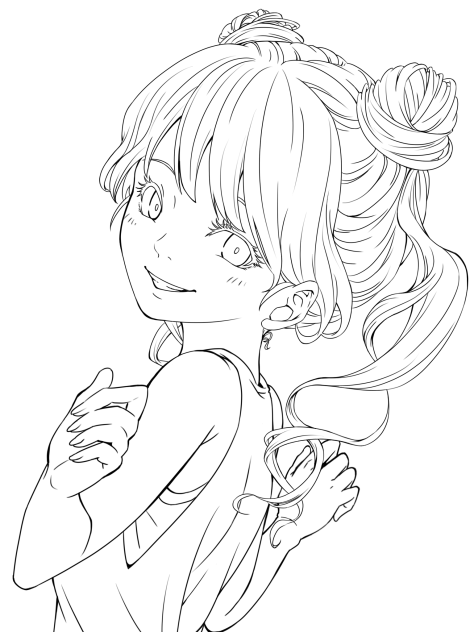 ☆ときめきの1ページ目☆(線画)