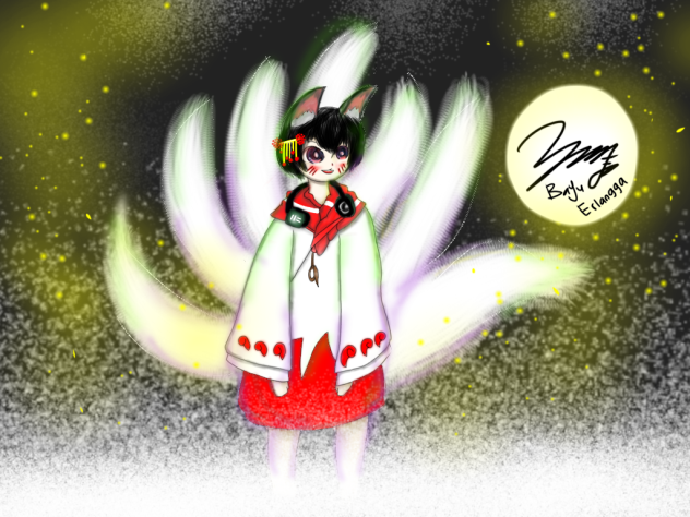 FOX girls in the snow - ibisPaint