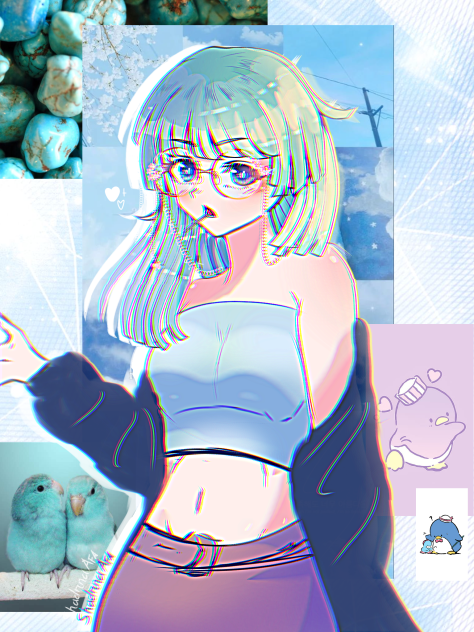Hair like the summer skies